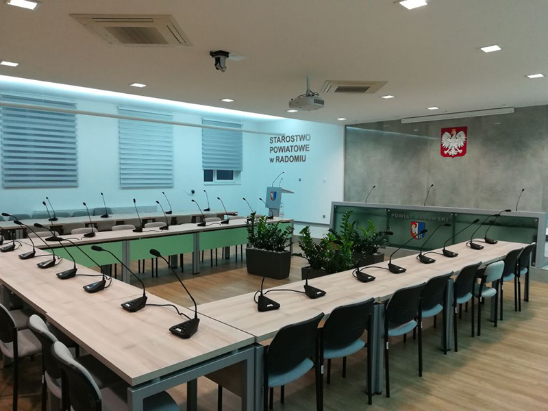 Gonsin Government Video Conferencing Service for Poviat starosty in Radom, Poland